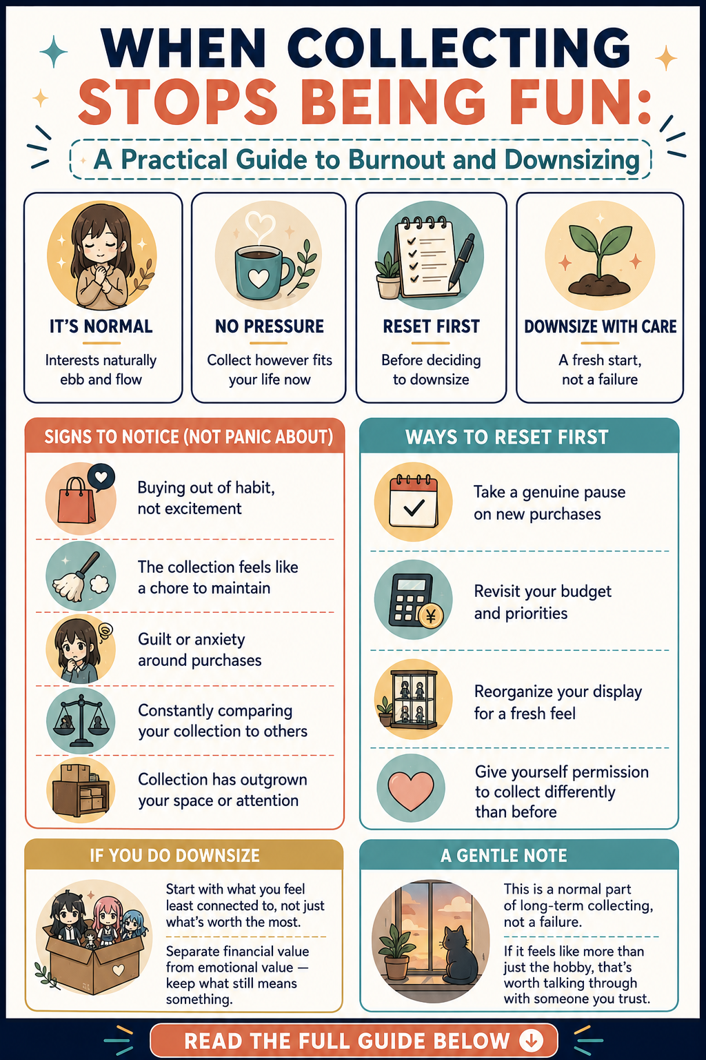 When Collecting Stops Being Fun: A Practical Guide to Burnout and Downsizing